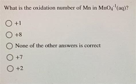 What Is the Oxidation Number of MnO2 的图像结果