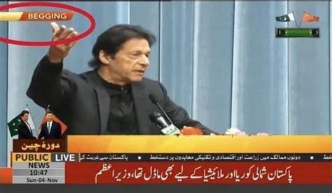 Pakistan's state TV writes 'Begging' for Beijing during Khan's speech ...