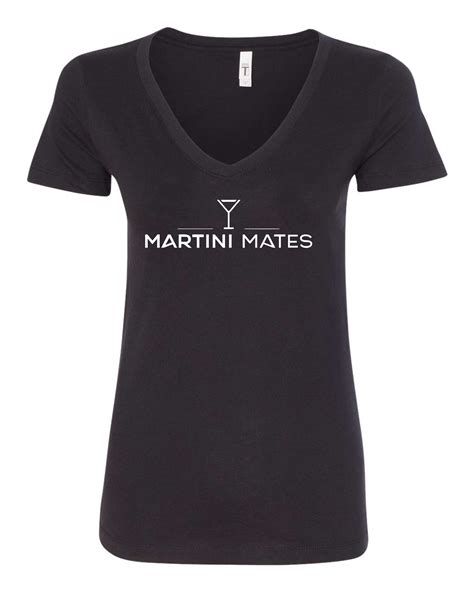 Martini Mates Logo Women's V-Neck T-shirt — Custom Creations by Carlson LLC