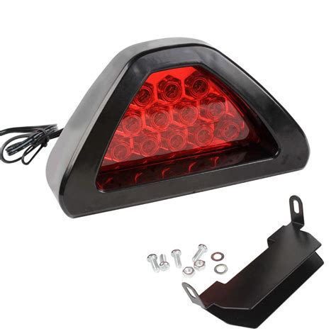 Casago CSCBL1P 12 LED Car Blinking Brake Light Triangle F1 Style Rear ...