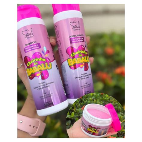 Kit Shampoo Condicionador Mascara Cheirinho De Babalu | Shopee Brasil