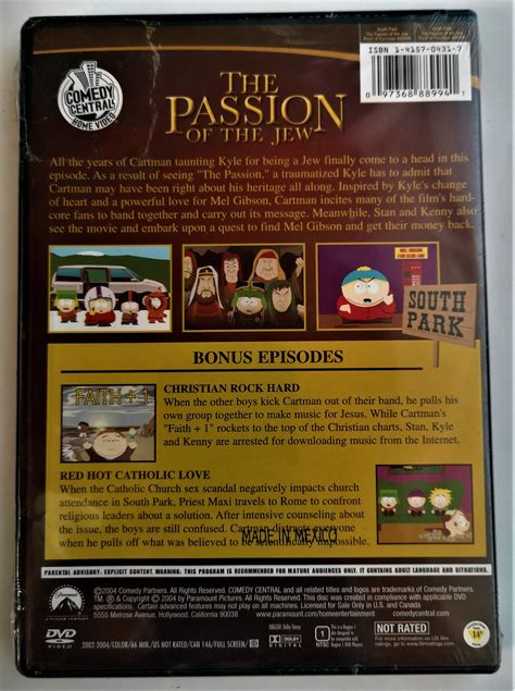 South Park: the Passion of the Jew DVD Brand New Sealed - Etsy