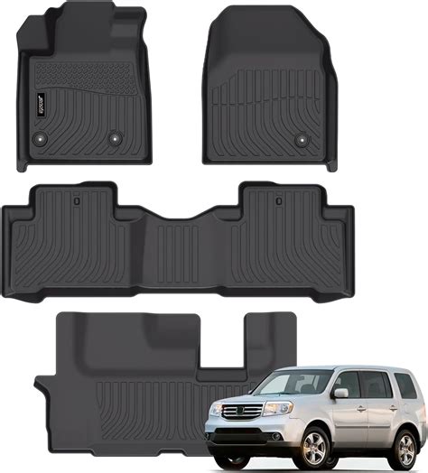 Jenofa-Floor Mats for Honda Pilot 2009-2015 Floor Liner Waterproof All ...