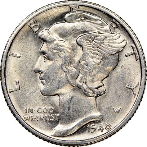 1940 D Mercury Dime Prices | Ungraded, NGC, PCGS Values
