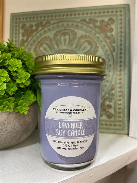 Soy Jar Candle - Lavender - Yahk Soap & Candle Company