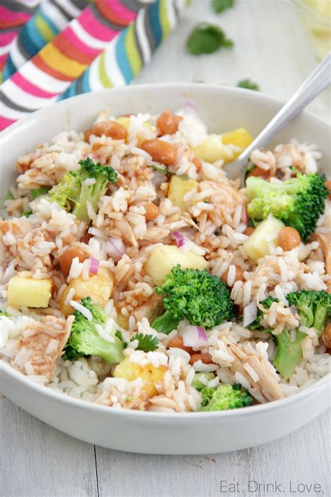 Barbecue Chicken Rice Bowls - Eat. Drink. Love.