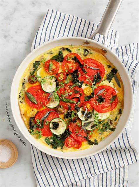 Tomato & Zucchini Frittata Recipe - Love and Lemons