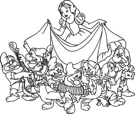 Free Snow White Coloring Pages at GetDrawings | Free download