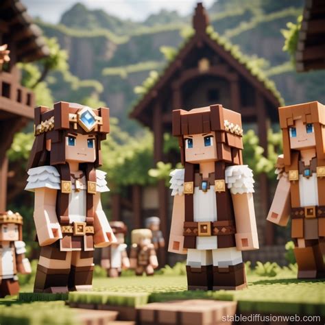 Ragnarok Online Classes in Minecraft Universe | Stable Diffusion Online