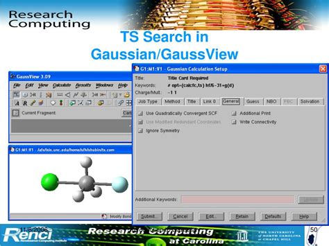 GaussView Tutorial 的图像结果