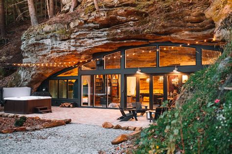 The Cave — Luxury Hocking Hills, Ohio Cabins & A-Frame | Dunlap Hollow