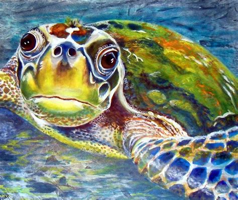 Pin on A Contemporary | Sea turtle drawing, Turtle watercolor, Sea life art