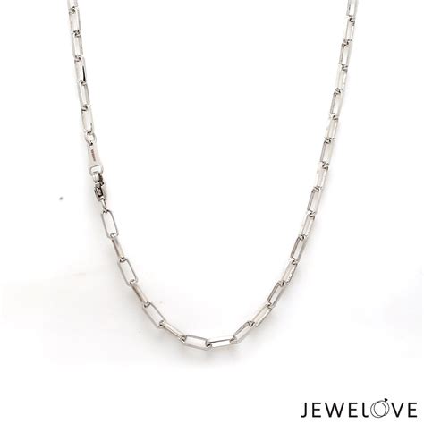 3mm Japanese Milano Platinum Rectangular Links Chain for Men JL PT CH ...