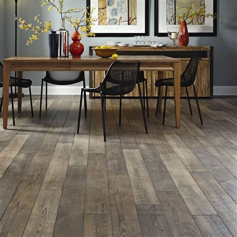 Mannington Restoration™ 6" x 51" x 12mm Oak Laminate in Winter ...