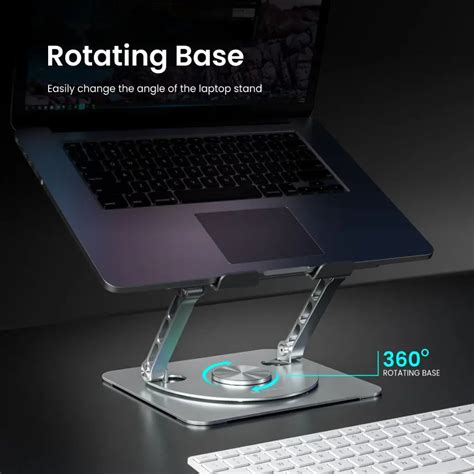 Portronics My Buddy Spinlight POR 2002 Laptop Stand with Cooling Fan ...