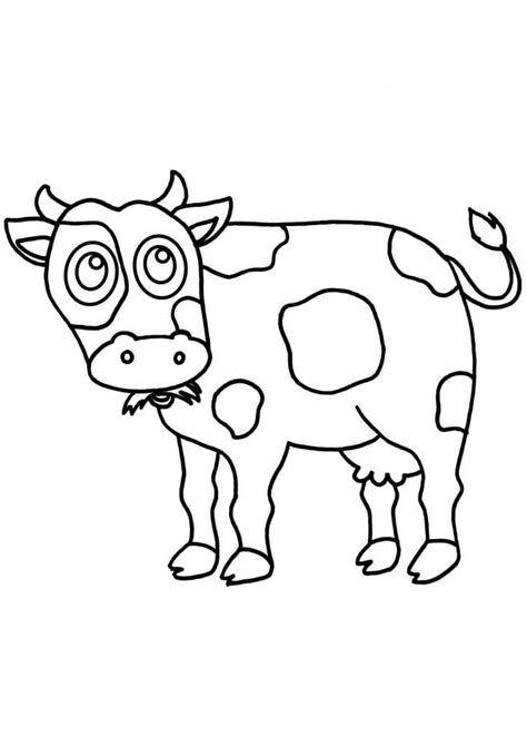 Cow Printable coloring page - Download, Print or Color Online for Free