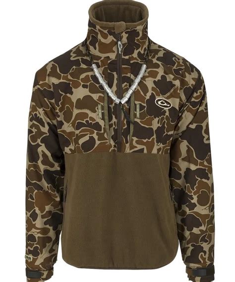 Drake Waterfowl Hunting Camouflage MST G-Flex Eqwader 1/4 Zip Pullover ...