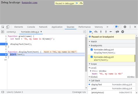 Debug Variable Object in JavaScript 的图像结果