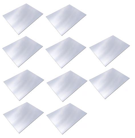 INVENTO 10pcs 3mm Al Aluminium Alloy Plate Sheet 50x50x3mm 21 Gram ...