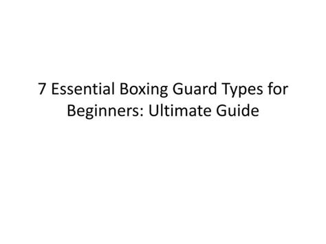 Boxing Guard 的图像结果
