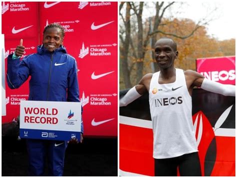 Marathon win of Brigid Kosgei, Eliud sparks controversy