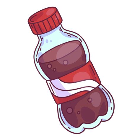 Soda Bottle Carbonated Drink Clipart Cartoon in 2025 | Bottle drawing ...