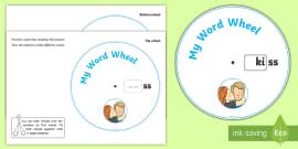 Phonics Digraph Word Wheel (ff) (teacher made) - Twinkl