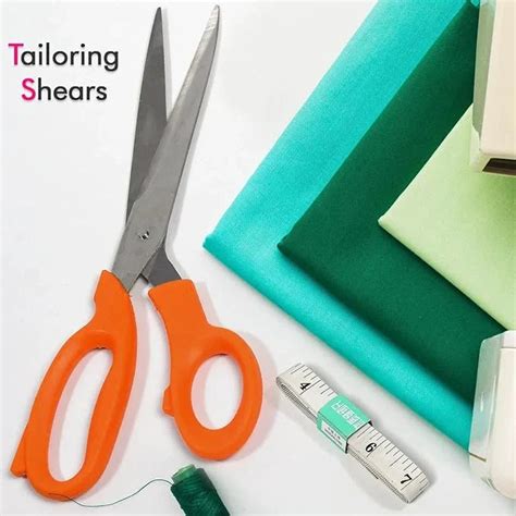Tailor Scissors & Measuring Tape Set – Ultra Sharp Steel Fabric Shears ...