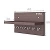 Anikaa Volt Wooden Wall Mounted Key Holder with Decorative Shelf and 6 ...