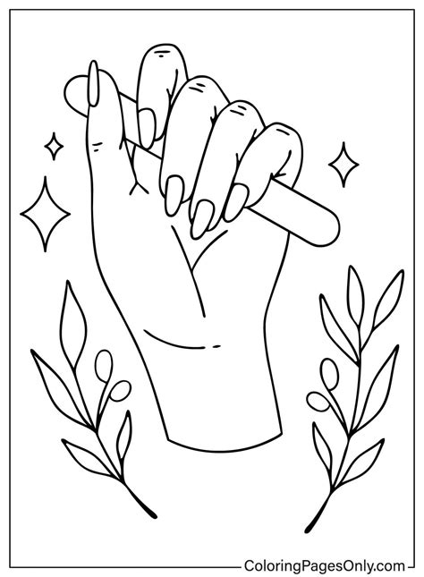 30+ Nails Coloring Pages - Free Printable PDF & Online Coloring