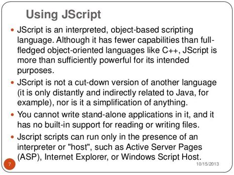 JScript Tutorial 的图像结果