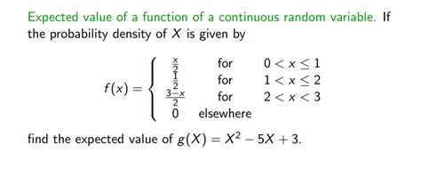 Image result for Expected Value for Continuous Random Variable