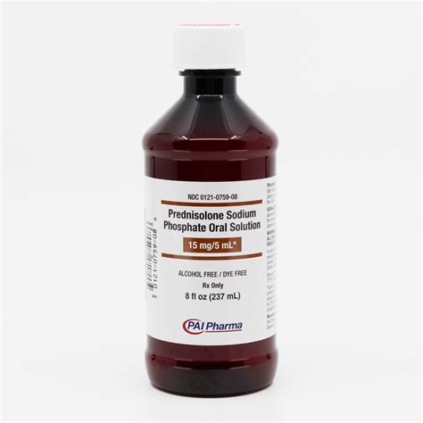 PREDNISOLONE SODIUM PHOSPHATE ORAL SOLUTION (15 mg) | PAI Pharma