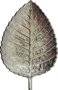 Home Décor Hangout Silver Finish Aluminium Leaf Design Special Snack ...