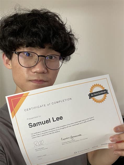 The Be There Certificate - The Shorty Awards