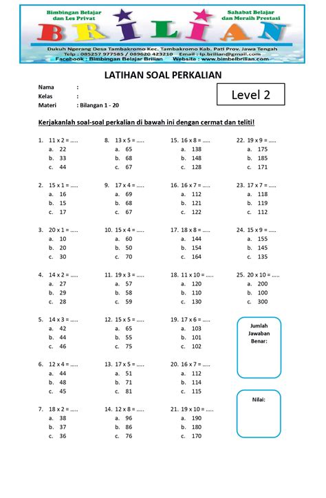Contoh Soal Bilangan: Latihan Matematika yang Menyenangkan