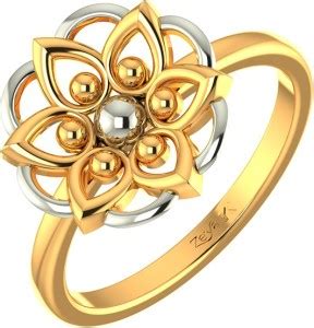 Zeya Aurum Collection Rangoli Plain Ring 22kt Yellow Gold ring Price in ...