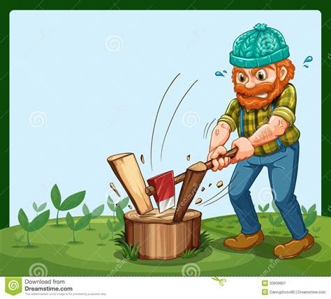 Wood chop clipart - Clipground