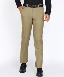 PARK AVENUE Regular Fit Men Brown Trousers - Buy PARK AVENUE Regular ...