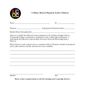 Fillable Online lccc letter of intent2doc - lccc Fax Email Print ...