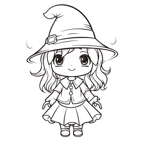 Cute Halloween Witch Coloring Pages [2025]