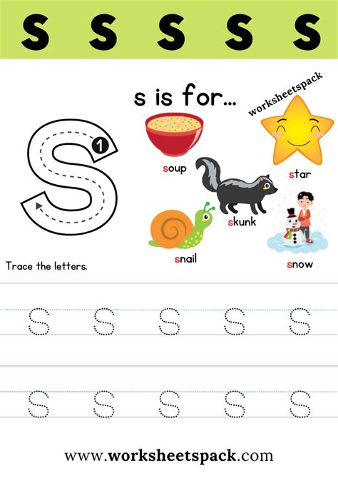 Letter S Printable Worksheets - Jace Printable