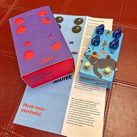 USED JAM Pedals Harmonious Monk V1 Tremolo pedal complete with box