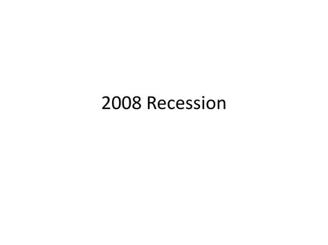 Example of Recession 的图像结果