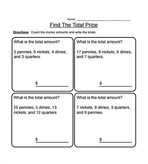 3rd Grade Math Money Worksheets 的图像结果