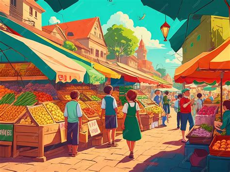 Go to the Market Cartoon 的图像结果