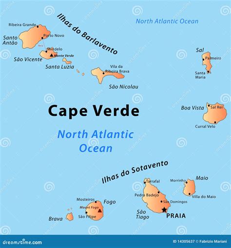 Cabo Verde África Mapa | Cape Verde Maps & Facts – HXDZ