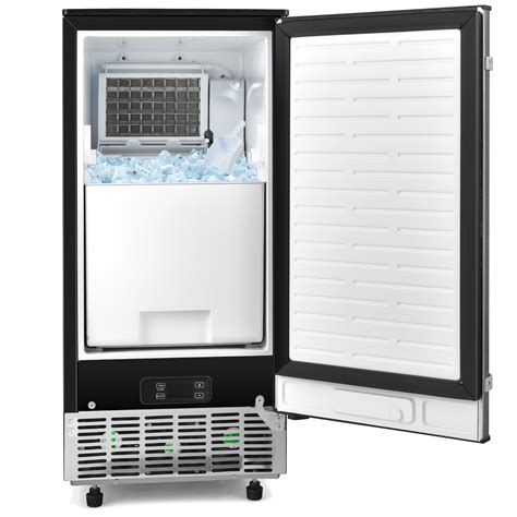 Costway Built-in Ice Maker Free-standing/under Counter Machine 80lbs ...