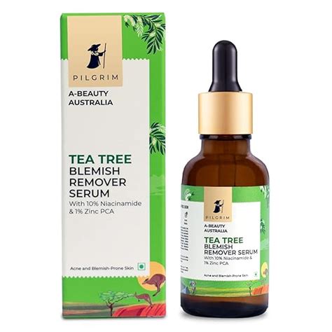 Pilgrim Tea Tree & 10% Niacinamide blemish-remover serum with Zinc PCA ...