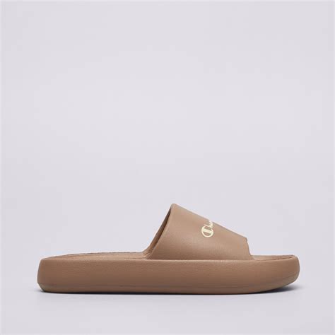 CHAMPION SOFT SLIPPER S11689MS032 BRĄZOWY | Damskie Klapki w Sizeer